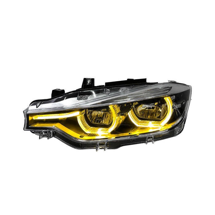 IKON V2 LED Headlights – BMW F30 F31 3 Series (2012–2019) – Yellow & White Switchable DRL