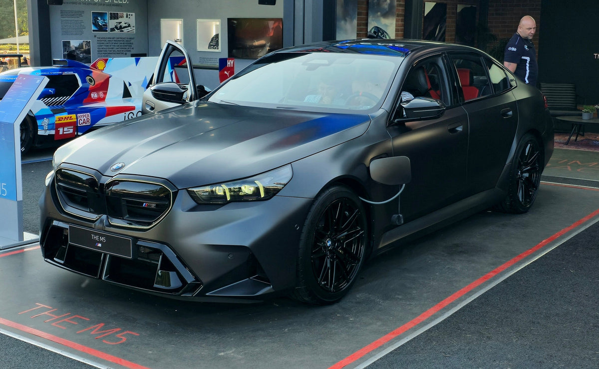 Current BMW M5 G90 front view at Goodwood
