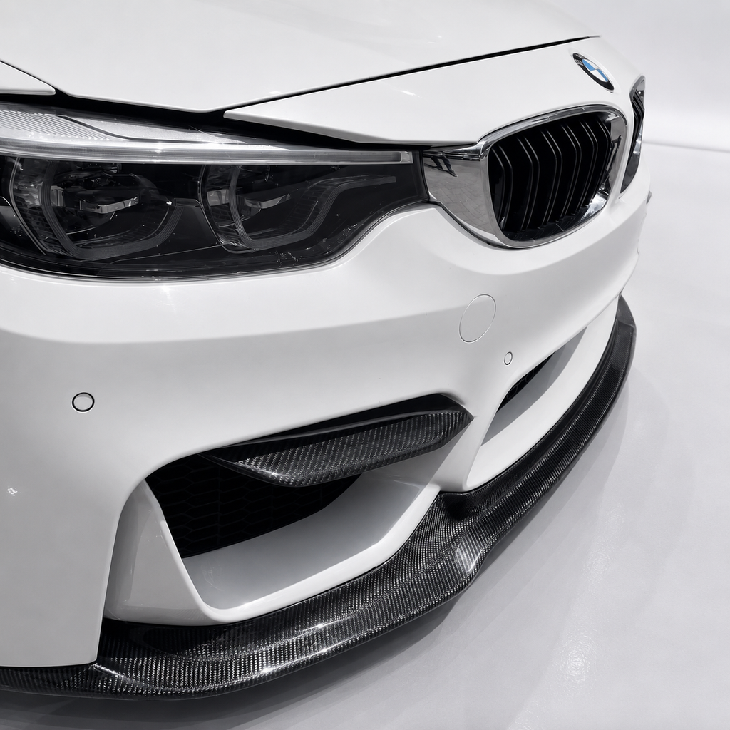 Front Upper Carbon Fibre Canards For BMW F80 F82 F83 M3 M4 - VMSS AERO DIVISION