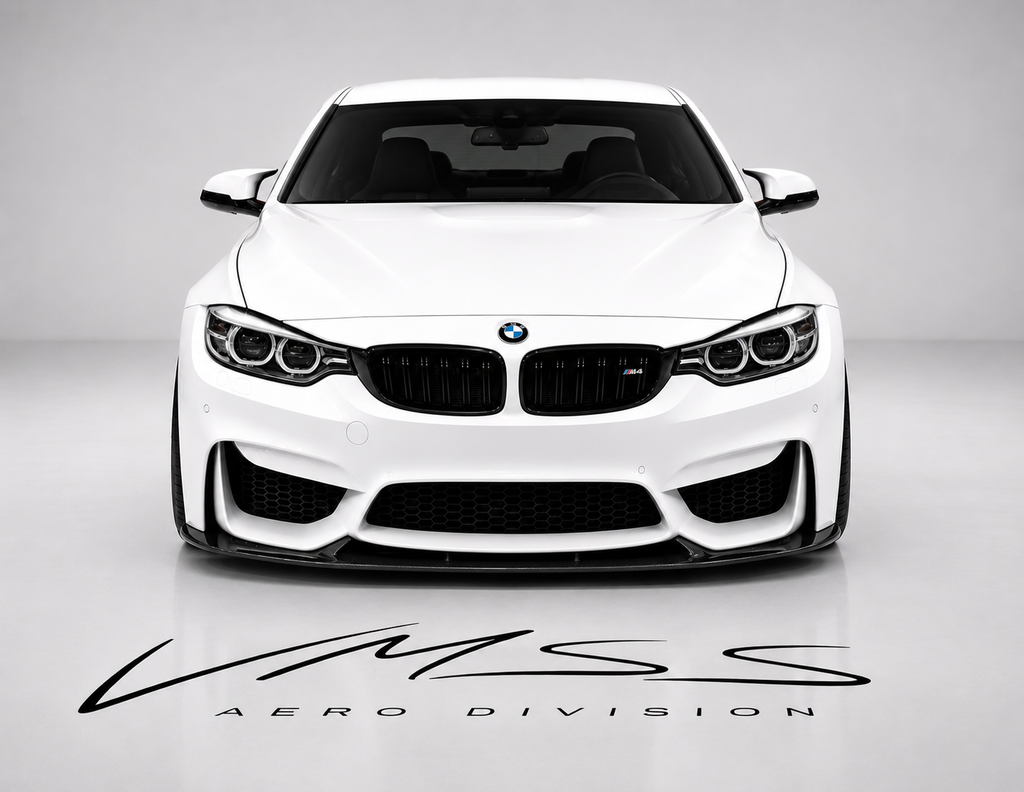 3D Carbon Fibre Front Splitter For BMW F80 F82 F83 M3 M4 - VMSS AERO DIVISION