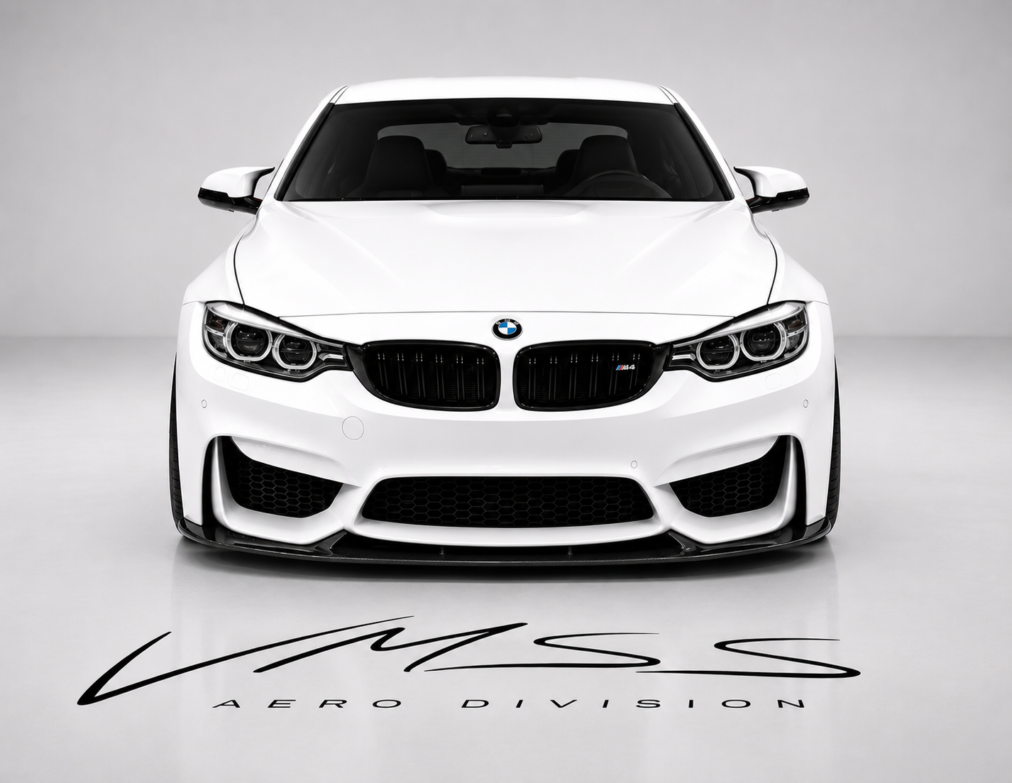 3D Carbon Fibre Front Splitter For BMW F80 F82 F83 M3 M4 - VMSS AERO DIVISION