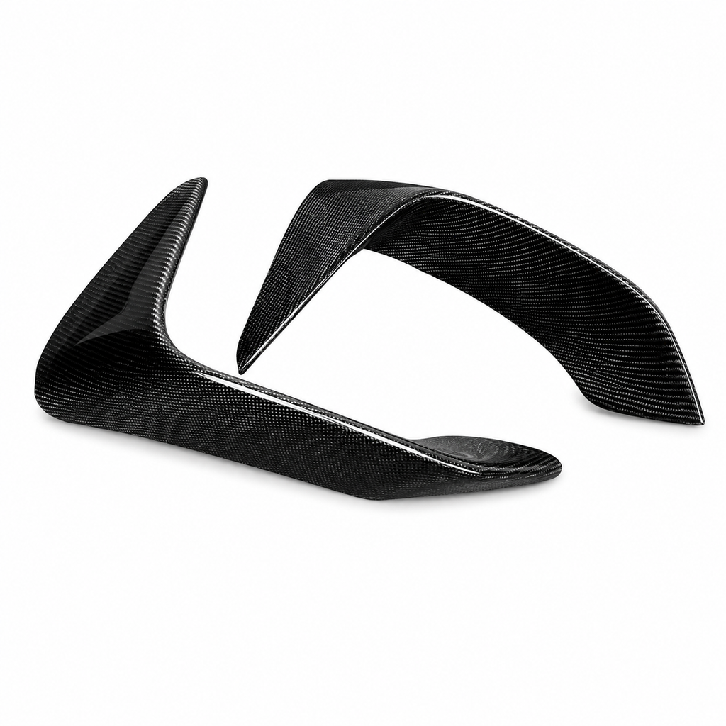 Front Lower Carbon Fibre Canards For BMW F80 F82 F83 M3 M4 - VMSS AERO DIVISION