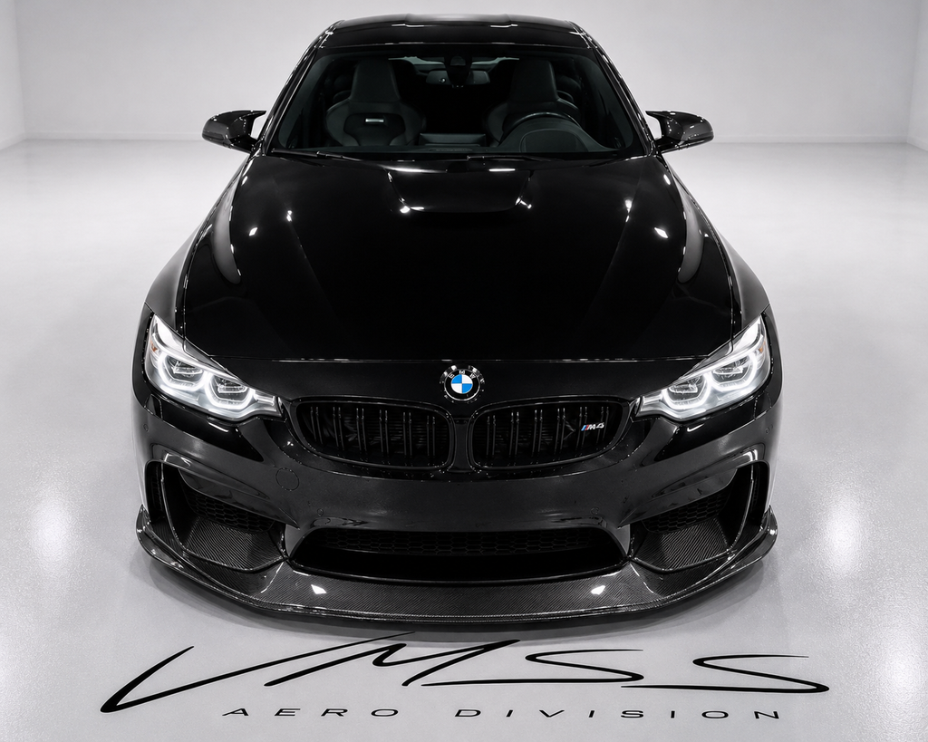 RSC Flush Carbon Fibre Front Splitter For BMW F80 F82 F83 M3 M4 - VMSS AERO DIVISION