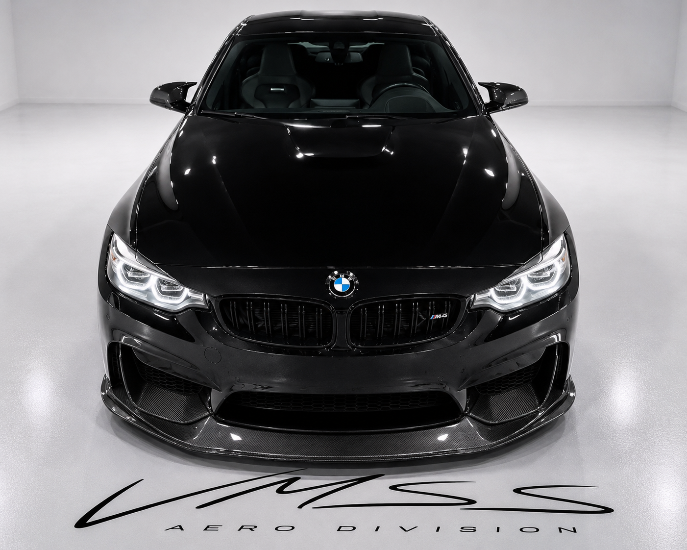 RSC Flush Carbon Fibre Front Splitter For BMW F80 F82 F83 M3 M4 - VMSS AERO DIVISION