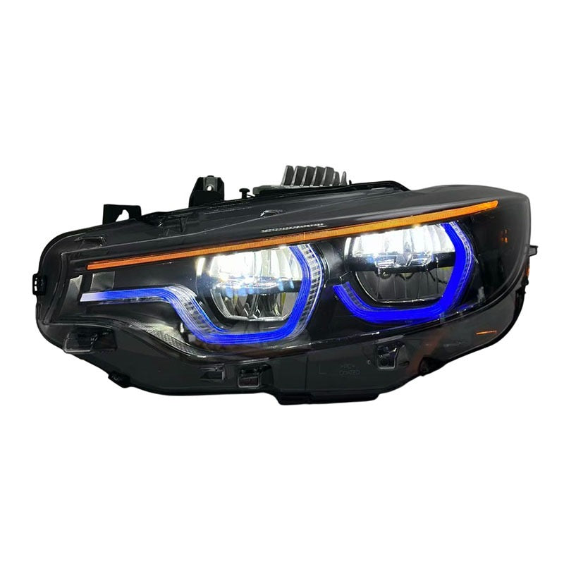Black Shadow V3 RGB IKON Headlights (4 Series, M3 and M4) - App-Controlled RGB DRLs For M3 M4 F80 F82 F83 4 Series F32 F33 F36 (Early Bird Price)