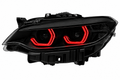 Black Shadow Edition Icon V3 - BMW IKON LED Headlights with TriColour Switchable DRLs For 2 Series F22 F23 M2 F87