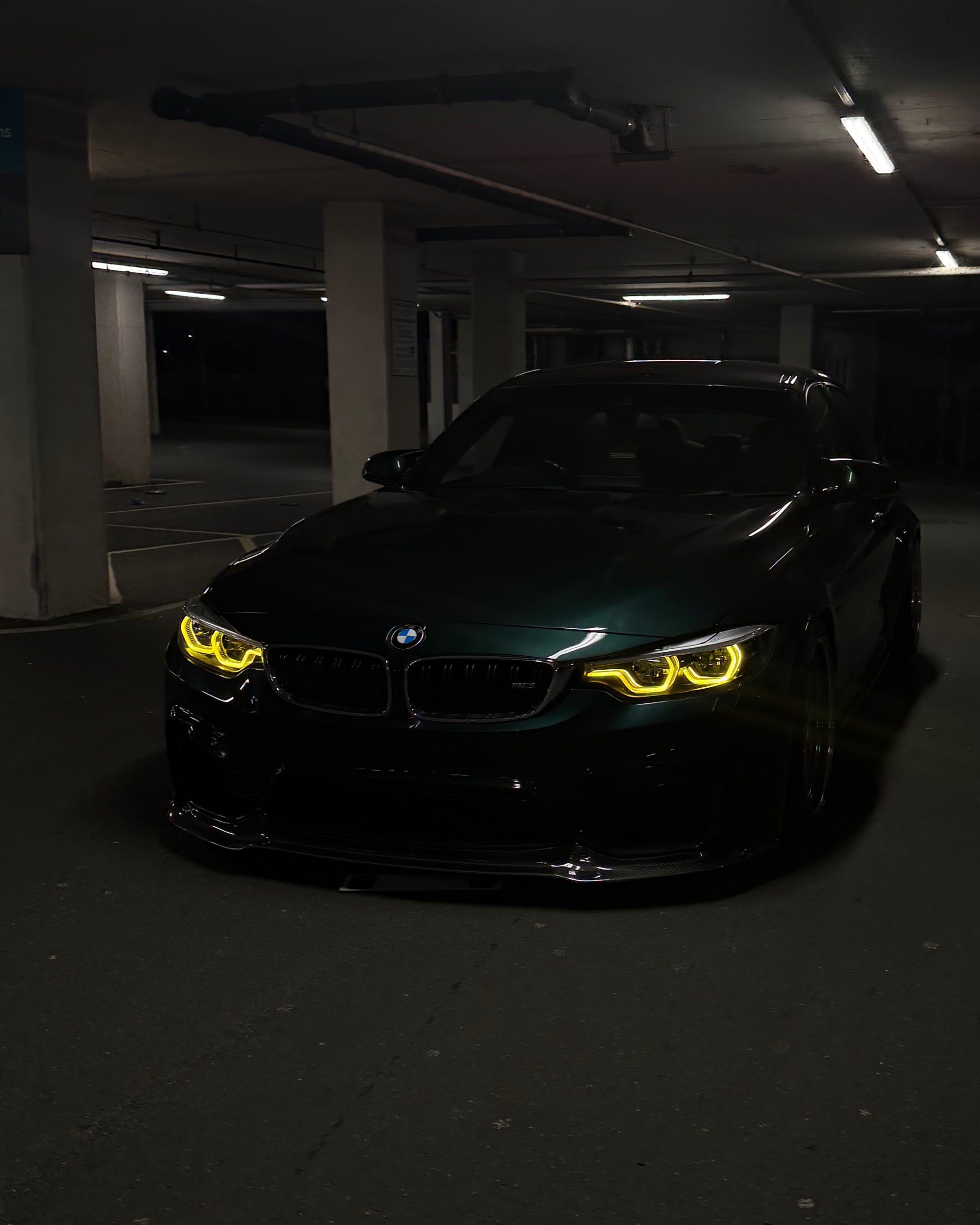 BMW IKON V2 LCI2 Red Yellow and White Switchable DRLs (LED Headlights Pair -Aftermarket) For M3 M4 F80 F82 F83 4 Series F32 F33 F36