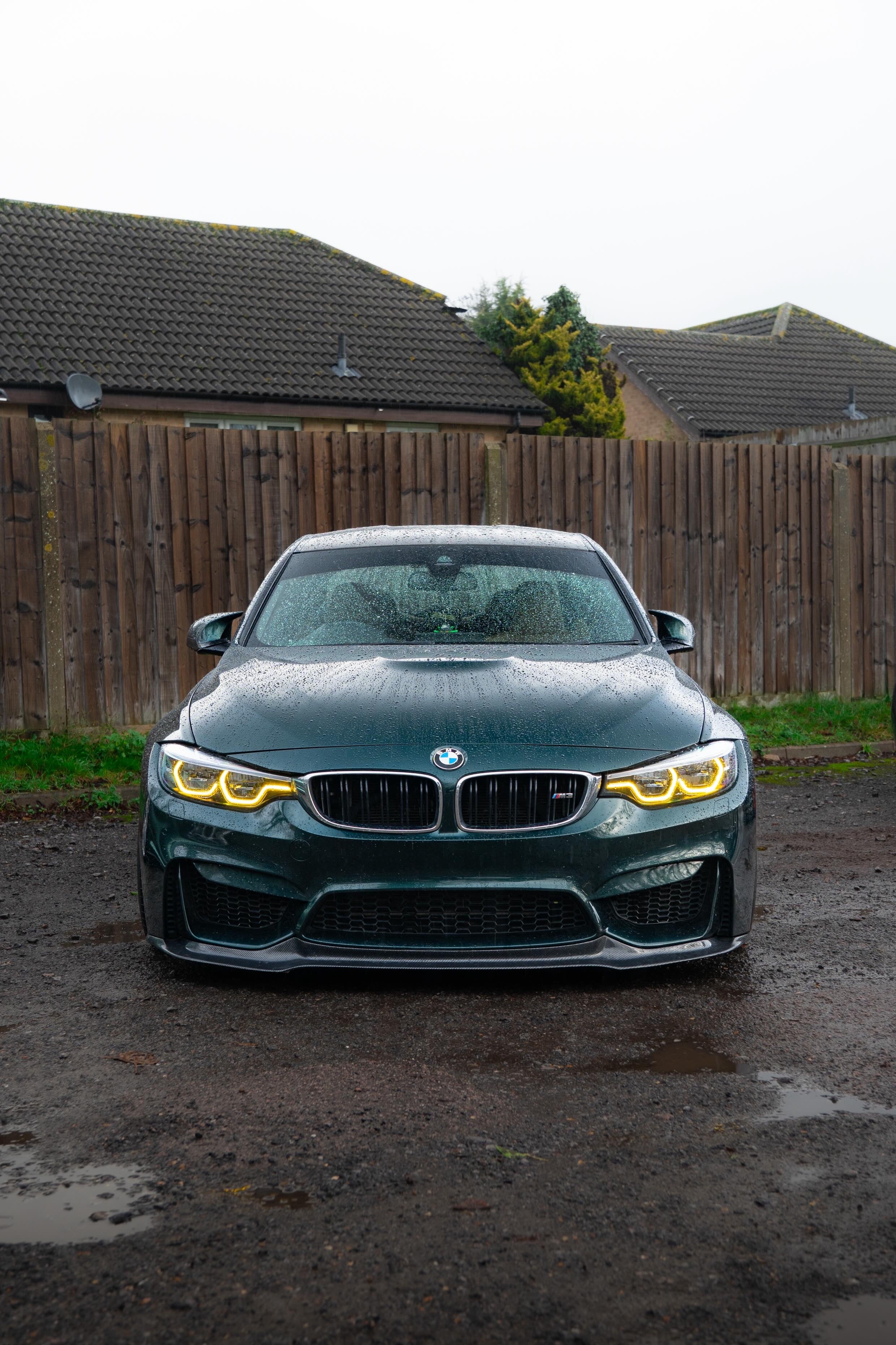 BMW IKON V2 LCI2 Red Yellow and White Switchable DRLs (LED Headlights Pair -Aftermarket) For M3 M4 F80 F82 F83 4 Series F32 F33 F36