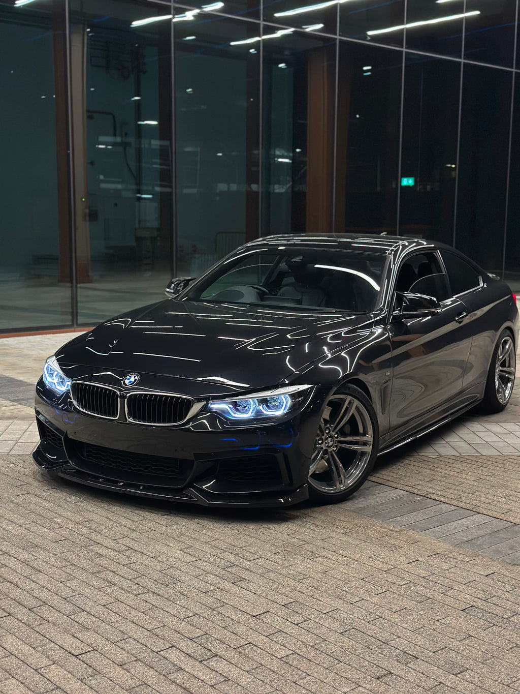 BMW IKON V2 LCI2 Amber Yellow and White Switchable DRLs (LED Headlights Pair -Aftermarket) For M3 M4 F80 F82 F83 4 Series F32 F33 F36