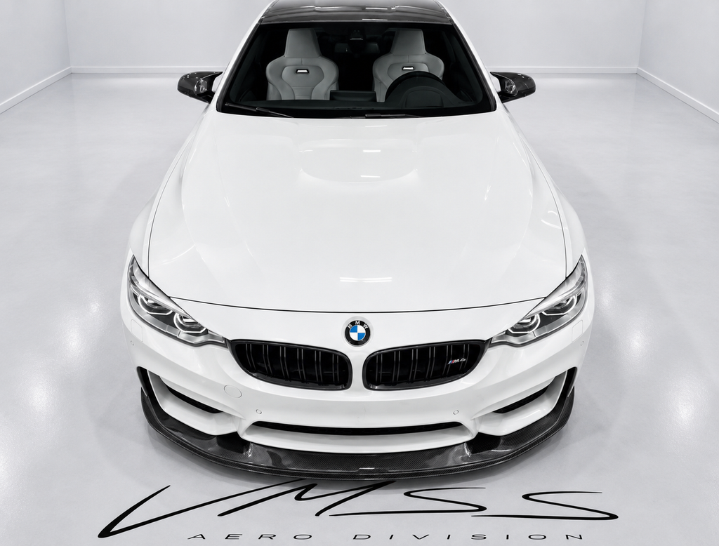 RSC Gapped Carbon Fibre Front Splitter For BMW F80 F82 F83 M3 M4 - VMSS AERO DIVISION