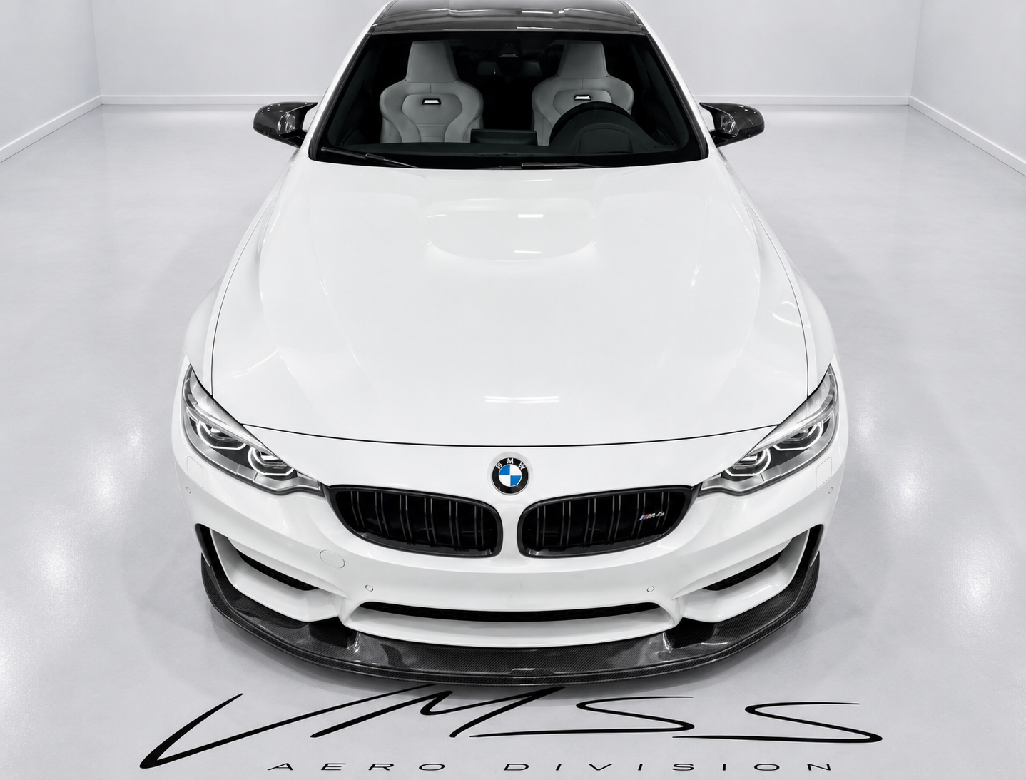 RSC Gapped Carbon Fibre Front Splitter For BMW F80 F82 F83 M3 M4 - VMSS AERO DIVISION