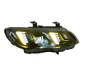 BMW E92 E93 LCI Shadowline Snake Eyes headlights, yellow & white DRL – VMSS