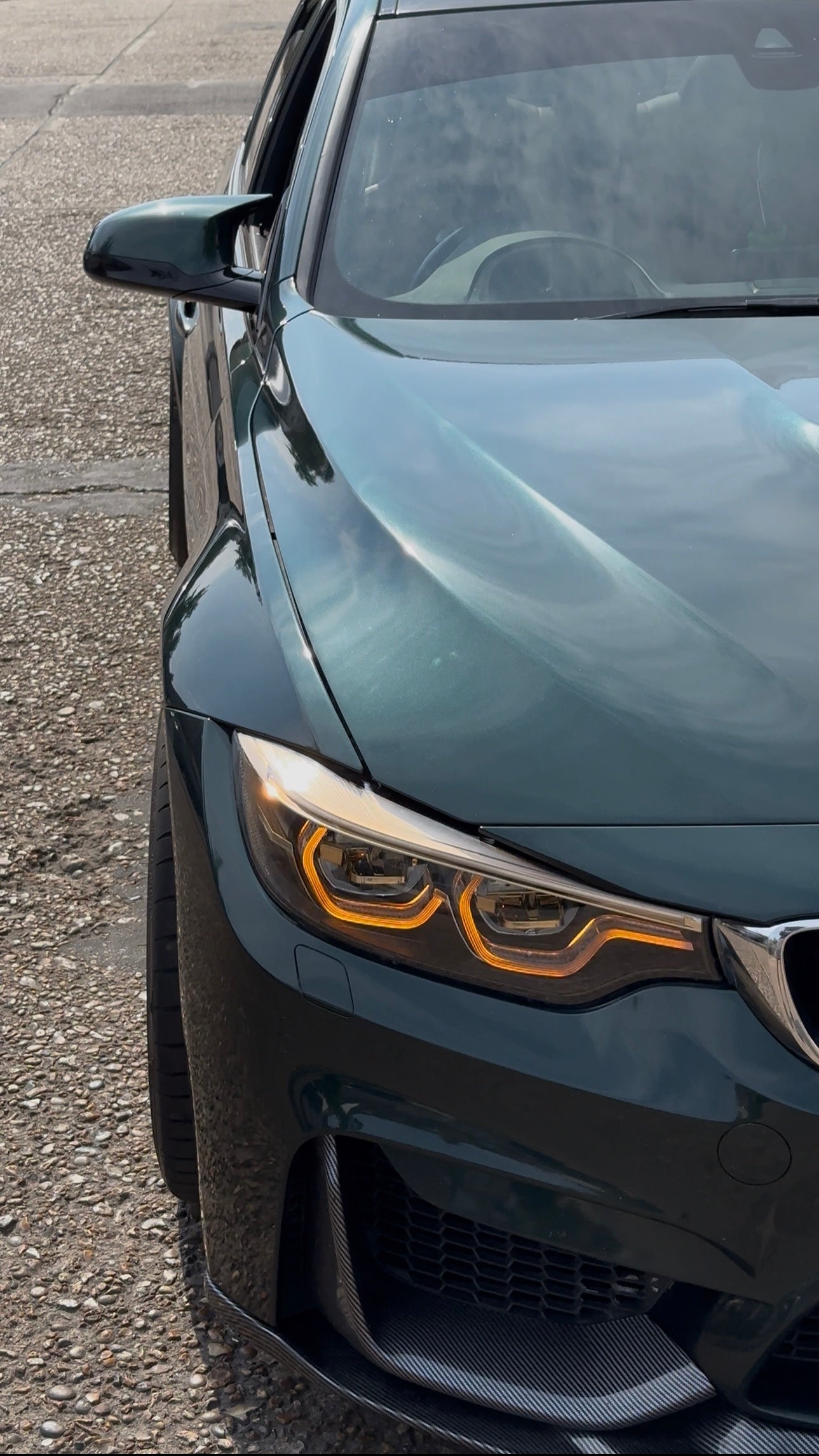 Individual Champagne Gold Icon V3 - Limited Edition BMW IKON Headlights | Switchable On-The-Fly Tri-Colour Amber, Yellow & White DRL | F80 F82 F83 F32 F33 F36