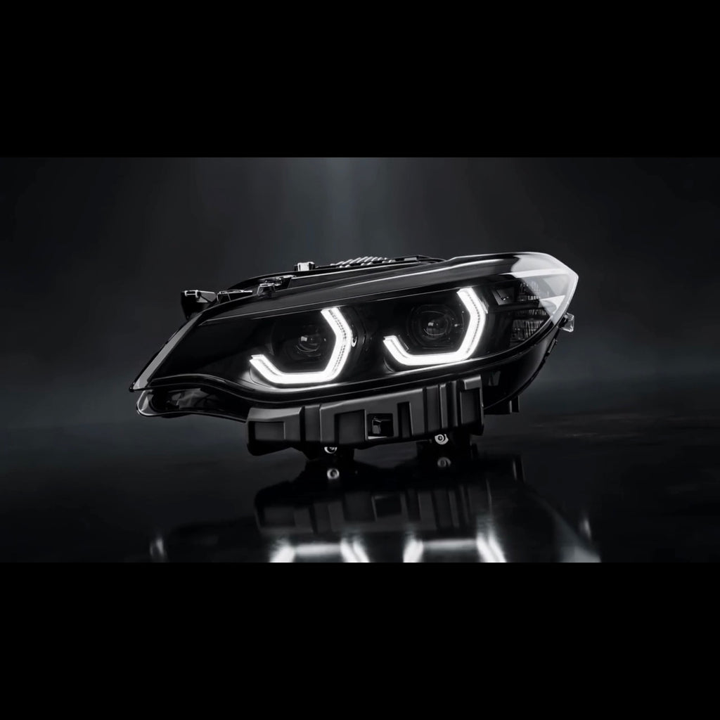Black Shadow Edition Icon V3 - BMW IKON LED-Scheinwerfer mit dreifarbig umschaltbaren Tagfahrleuchten für 2er F22 F23 M2 F87