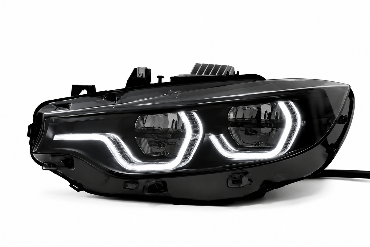 BMW F80 M3 / F82 M4 Black Shadow V3 IKON headlight – detail