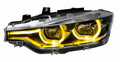 BMW V2 Yellow and White Switchable DRLs LED Headlights for BMW 3 Series F30 2012-2019