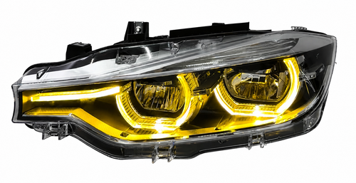 BMW V2 Amber Yellow and White Switchable DRLs LED Headlights for BMW 3 Series F30 2012-2019