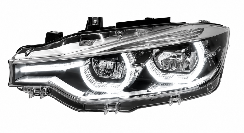 BMW V2 Amber Yellow and White Switchable DRLs LED Headlights for BMW 3 Series F30 2012-2019