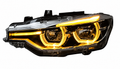 BMW V2 Amber Yellow and White Switchable DRLs LED Headlights for BMW 3 Series F30 2012-2019
