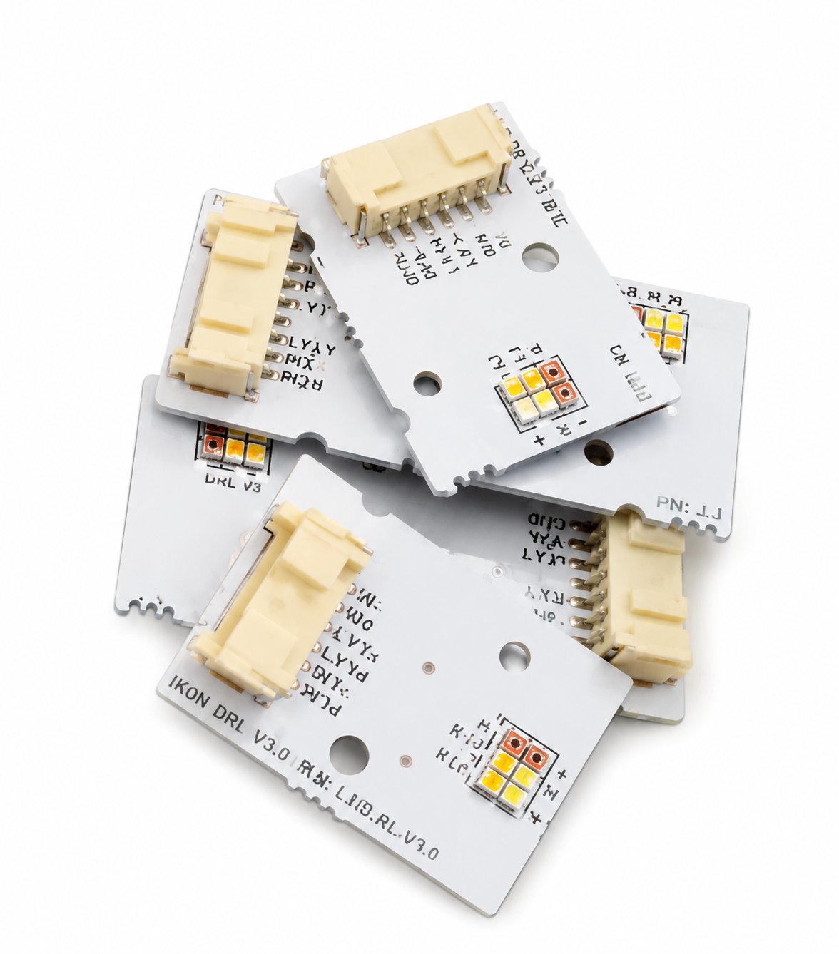 VMSS V3 Updated Switchable On-The-Fly DRL Modules With Heatsink Red/Yellow/White or Amber/Yellow/White