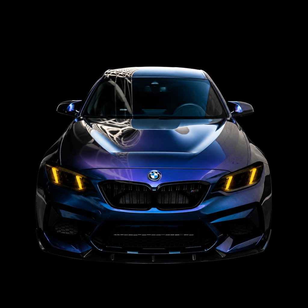 Neue Laser Snake Eyes Style Scheinwerfer mit gelben und weißen, im laufenden Betrieb umschaltbaren Tagfahrlichtern für F22 F87 2er und M2 (Vorbestellung)
