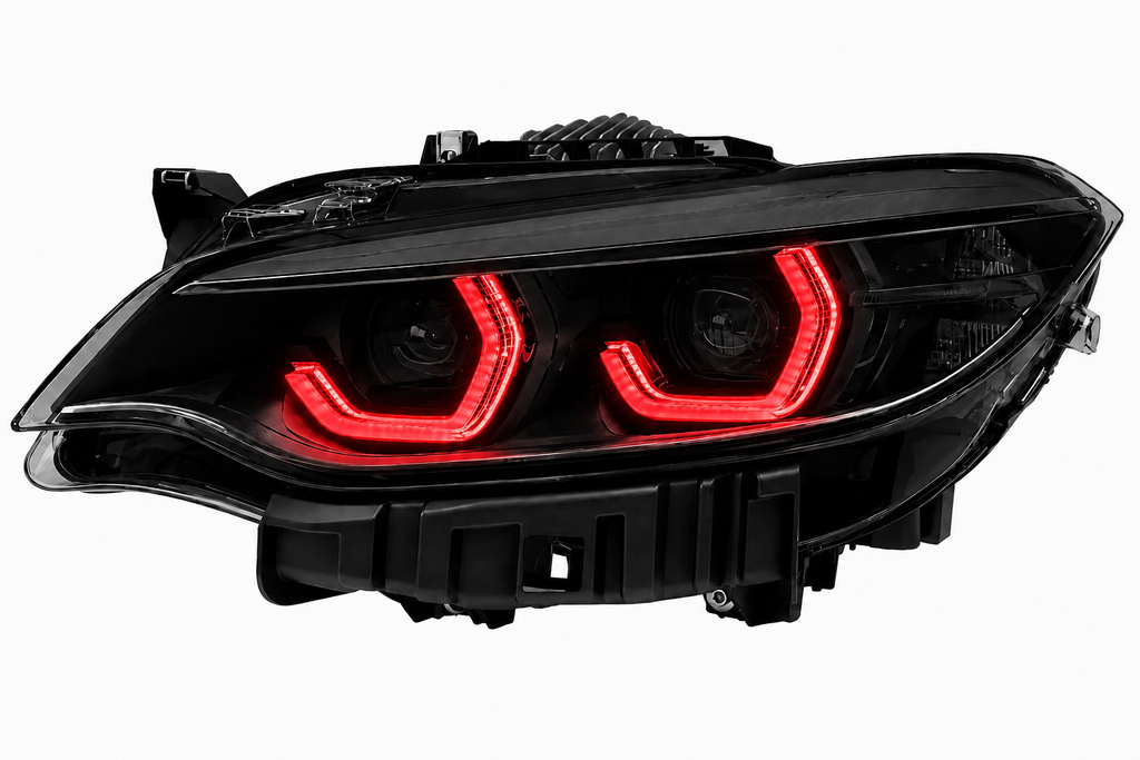 Black Shadow Edition Icon V3 - BMW IKON LED-Scheinwerfer mit dreifarbig umschaltbaren Tagfahrleuchten für 2er F22 F23 M2 F87