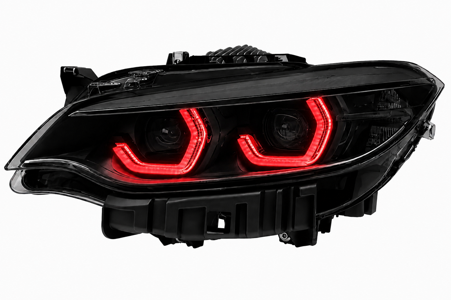 Black Shadow Edition Icon V3 - BMW IKON LED-Scheinwerfer mit dreifarbig umschaltbaren Tagfahrleuchten für 2er F22 F23 M2 F87