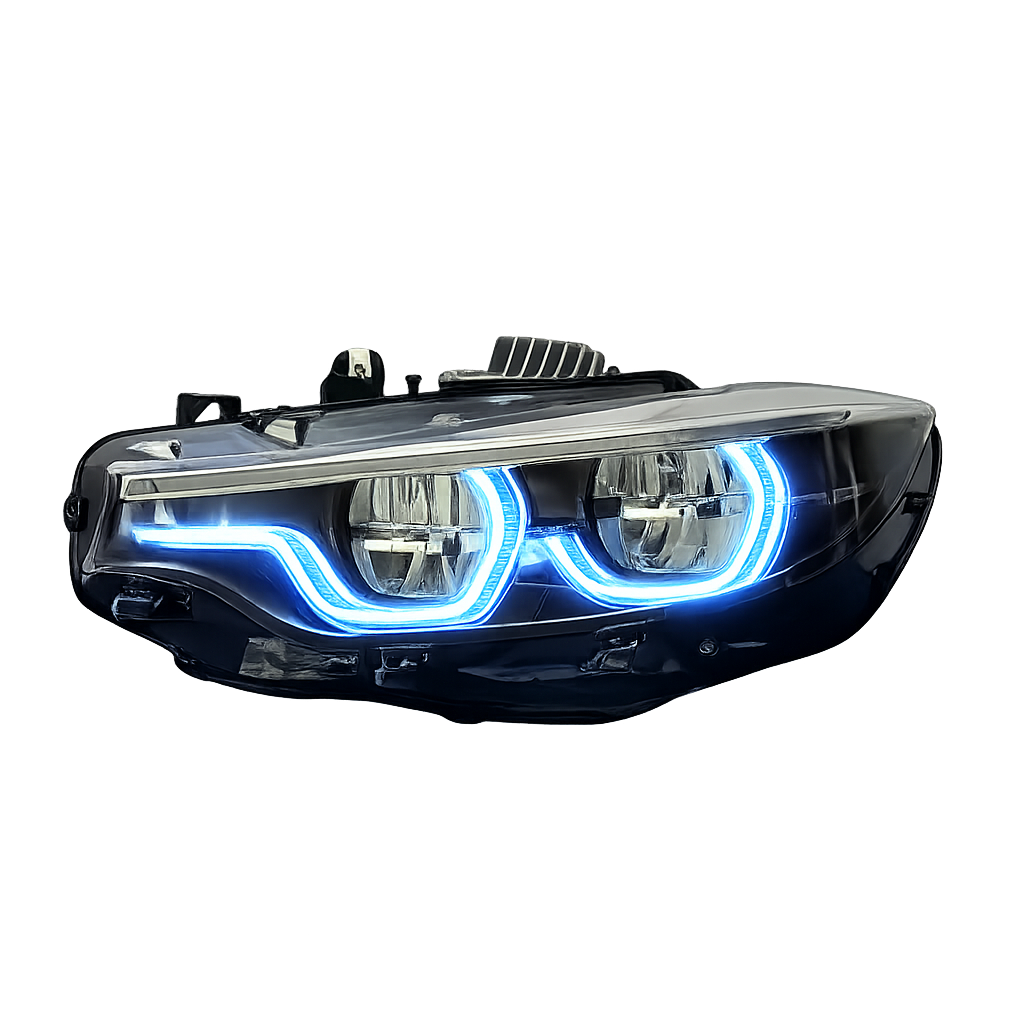 RGB IKON V2 and OEM Adaptive LCI2 LED Headlights (With RGB DRLs and Optional Dynamic Turn Signal) For M3 M4 F80 F82 F83 4 Series F32 F33 F36