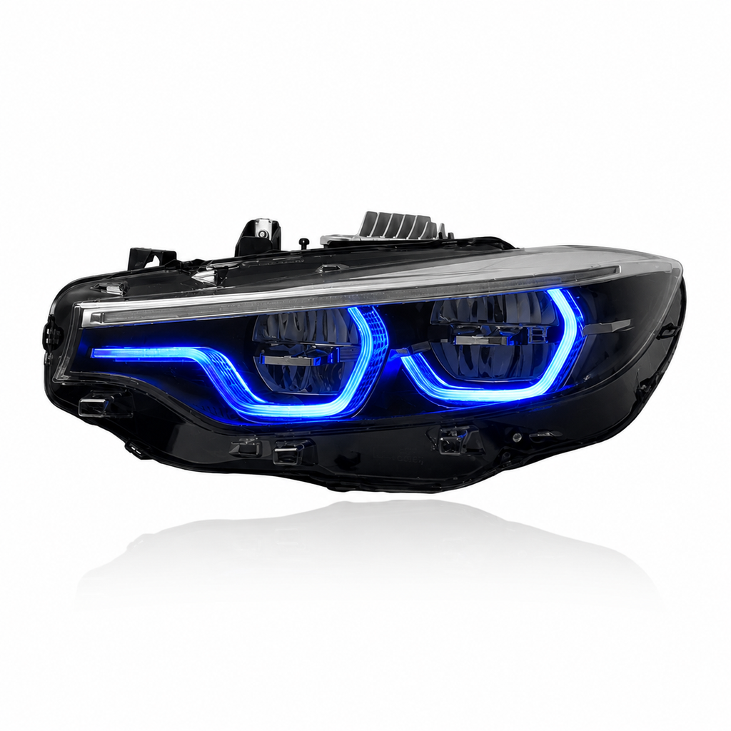 RGB IKON V2 LED Headlights with App-Controlled RGB DRLs For M3 M4 F80 F82 F83 4 Series F32 F33 F36 (Early Bird Price Preorder Now Release - Early August)