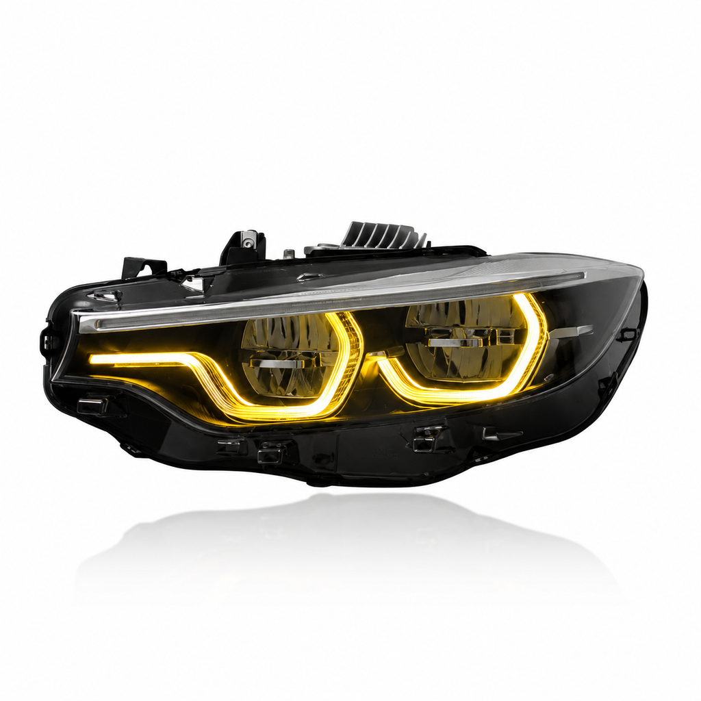 RGB IKON V2 LED Headlights with App-Controlled RGB DRLs For M3 M4 F80 F82 F83 4 Series F32 F33 F36 (Early Bird Price Preorder Now Release - Early August)
