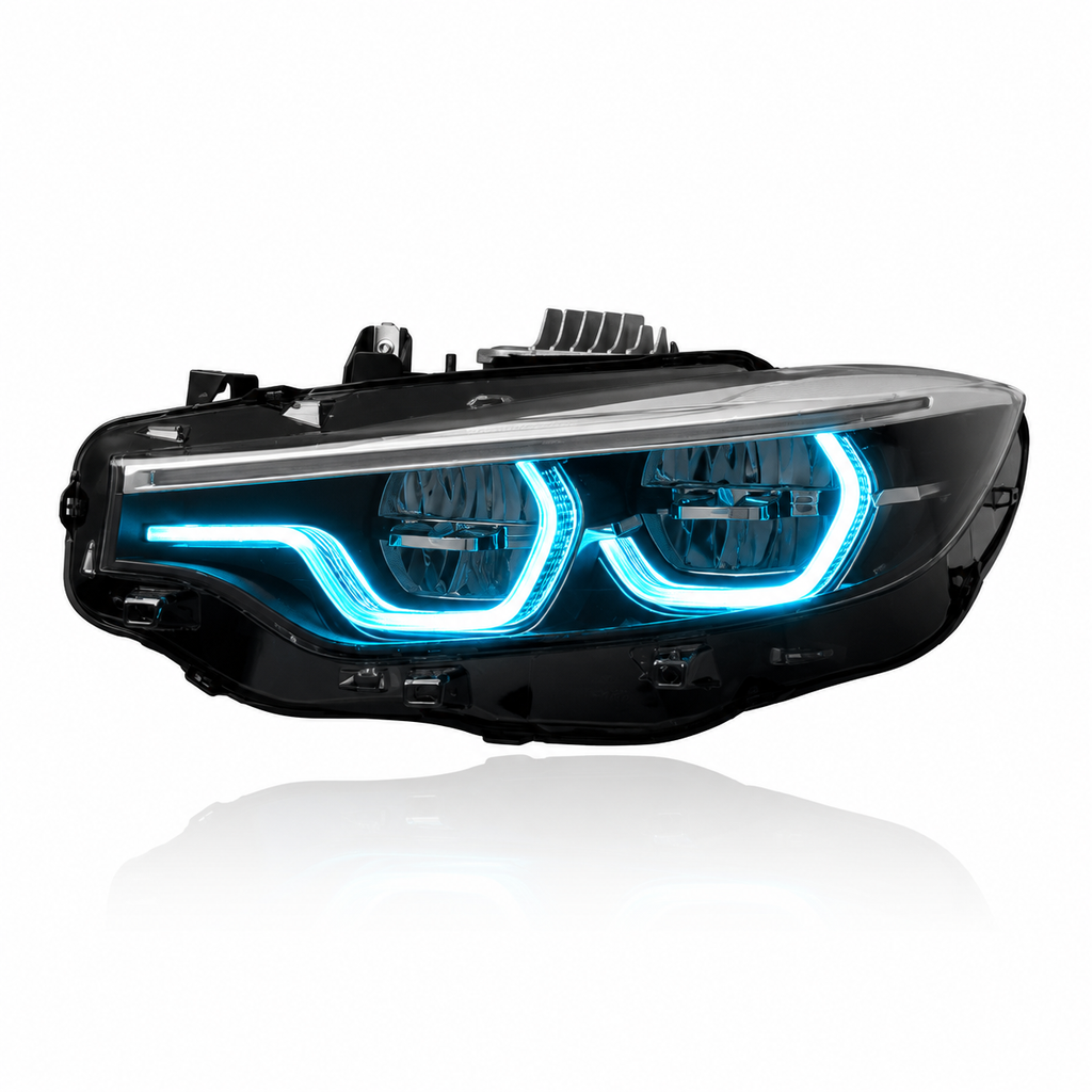 RGB IKON V2 LED Headlights with App-Controlled RGB DRLs For M3 M4 F80 F82 F83 4 Series F32 F33 F36 (Early Bird Price Preorder Now Release - Early August)