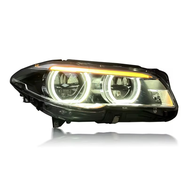 BMW F10 White Angel Halo Headlights