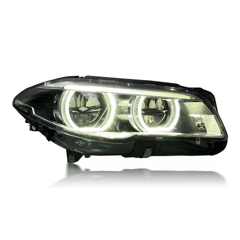 BMW F10 White Angel Halo Headlights