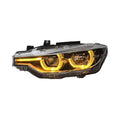 BMW Amber Yellow and White Switchable DRLs LED Headlights for BMW 3 Series 2012-2019