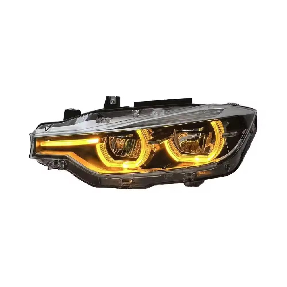 BMW Amber Yellow and White Switchable DRLs LED Headlights for BMW 3 Series 2012-2019