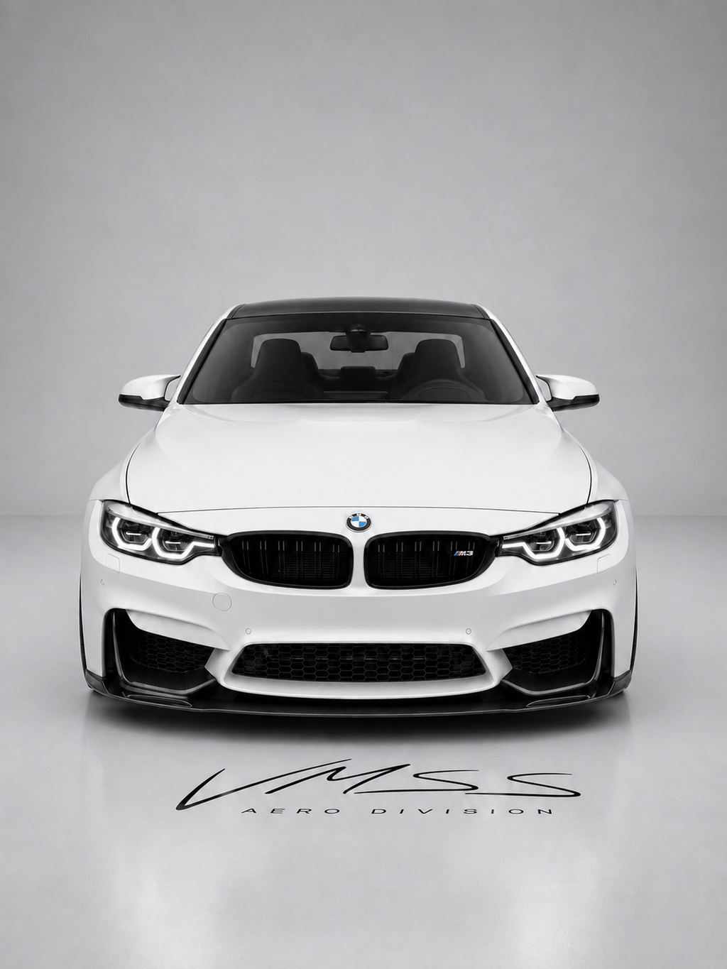 Front Lower Carbon Fibre Canards For BMW F80 F82 F83 M3 M4 - VMSS AERO DIVISION