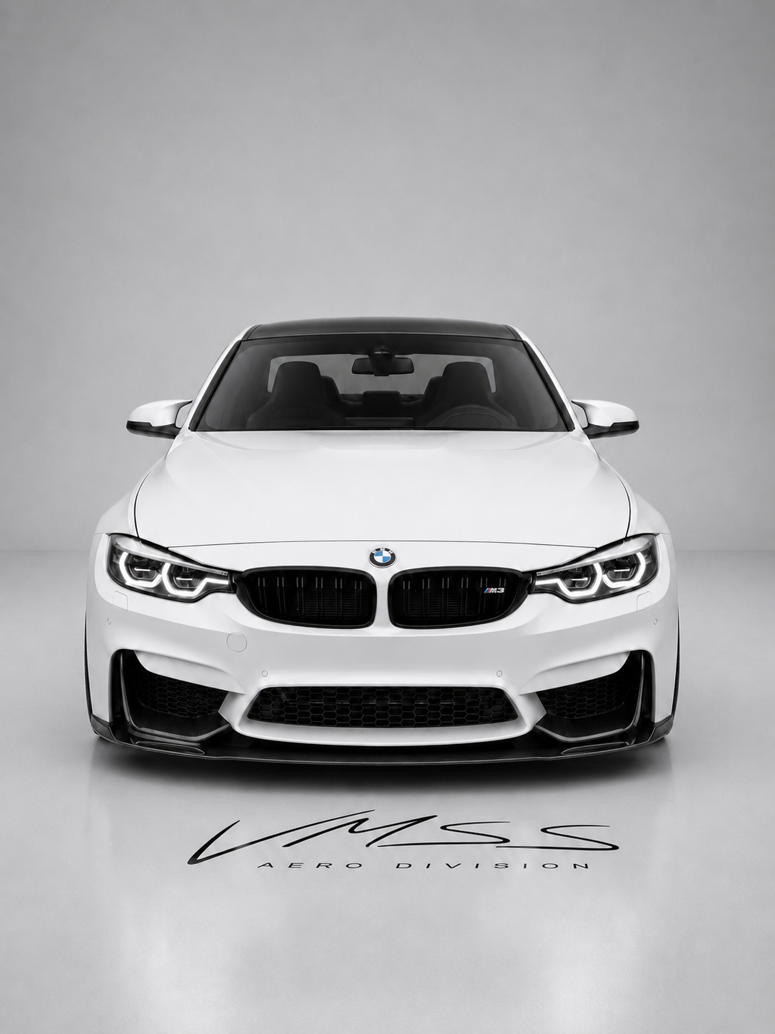 Front Lower Carbon Fibre Canards For BMW F80 F82 F83 M3 M4 - VMSS AERO DIVISION