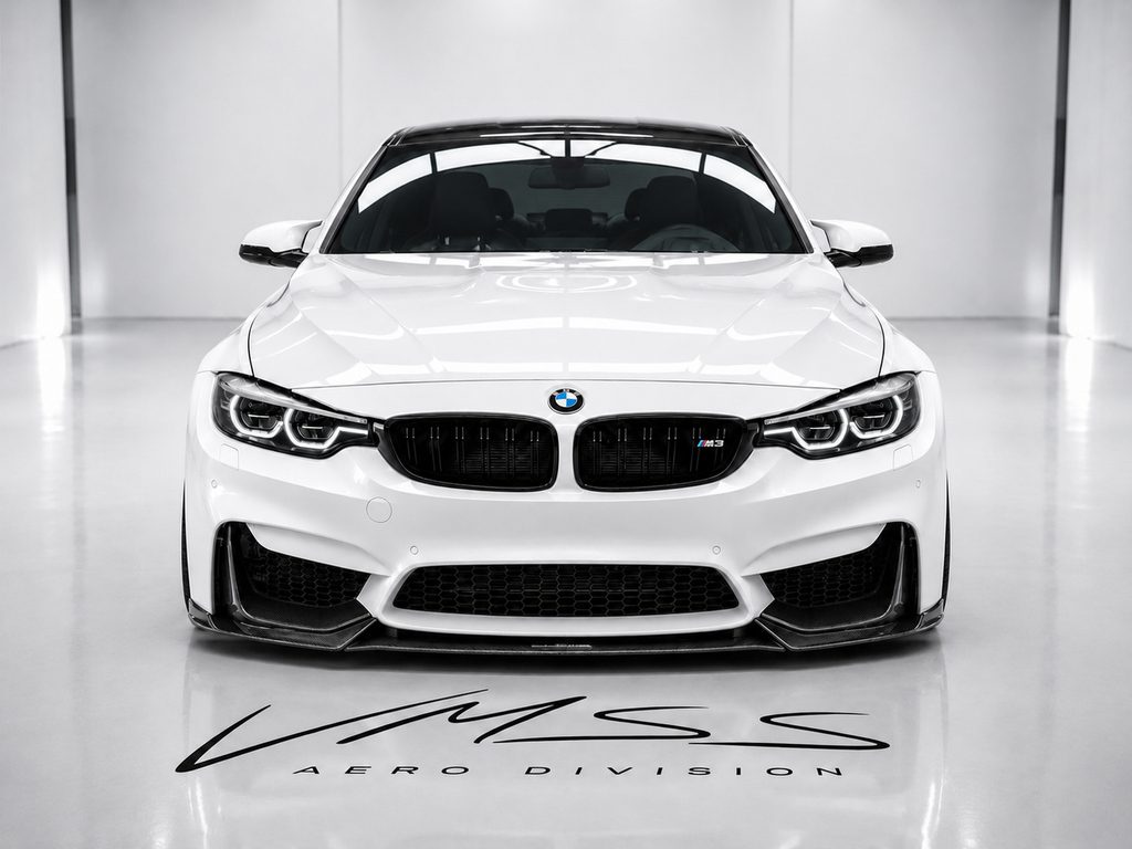 VRS Carbon Fiber Splitter For BMW F80 F82 F83 M3 M4 - VMSS AERO DIVISION