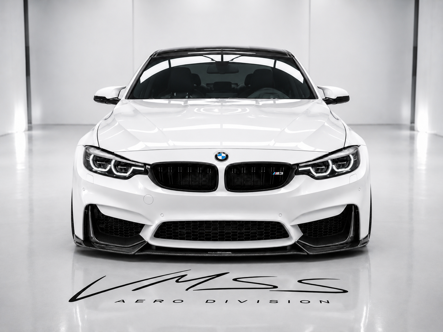 VRS Carbon Fiber Splitter For BMW F80 F82 F83 M3 M4 - VMSS AERO DIVISION