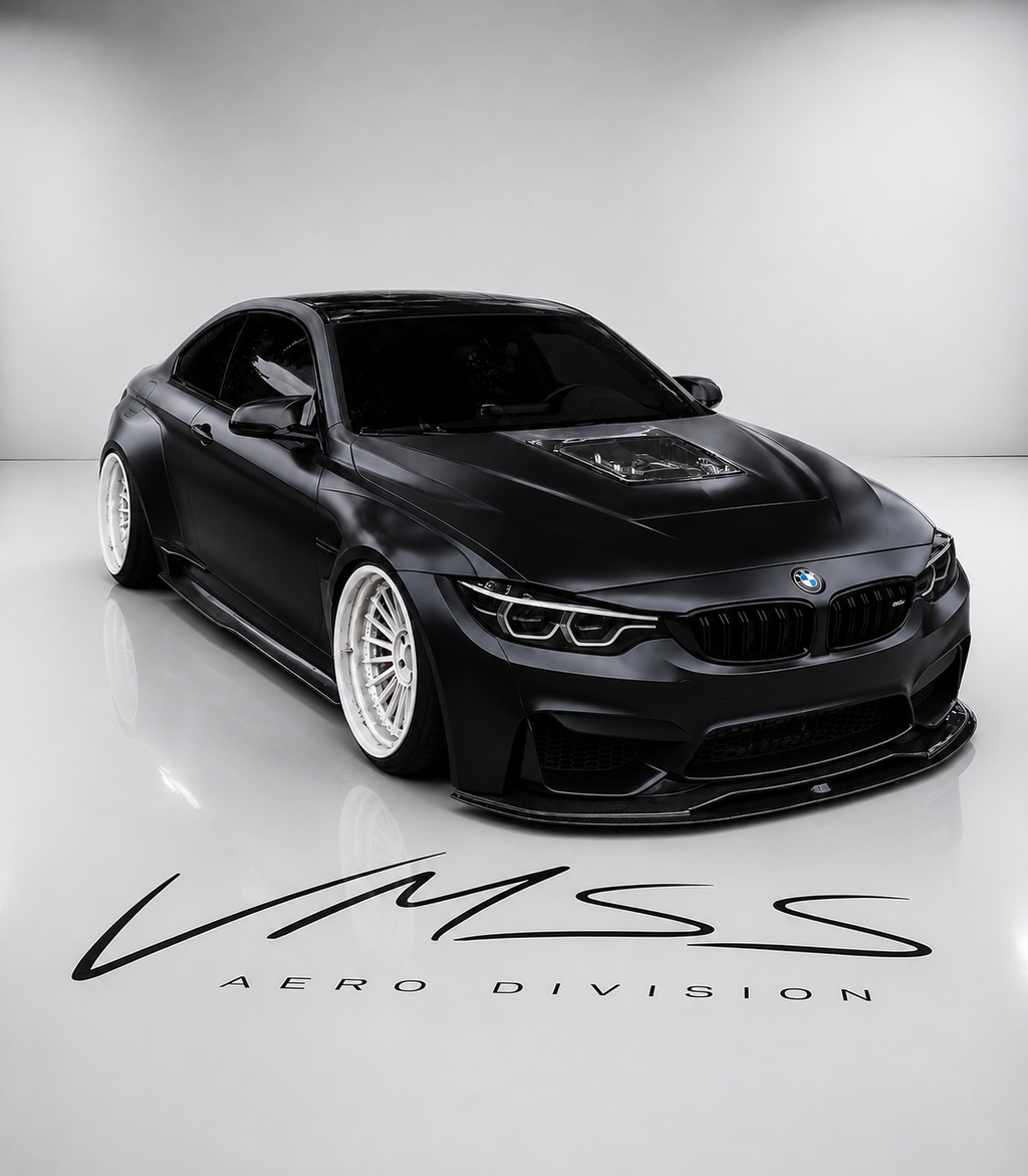 Doppelter Splitter X Carbon-Frontspoiler für BMW F80 F82 F83 M3 M4 – VMSS AERO DIVISION