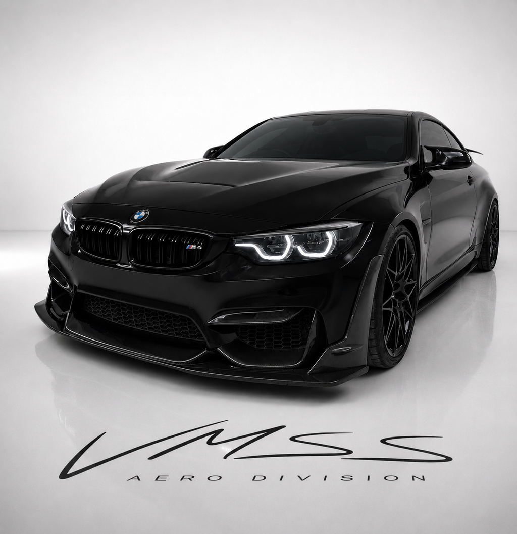 Front Upper Carbon Fibre Canards For BMW F80 F82 F83 M3 M4 - VMSS AERO DIVISION