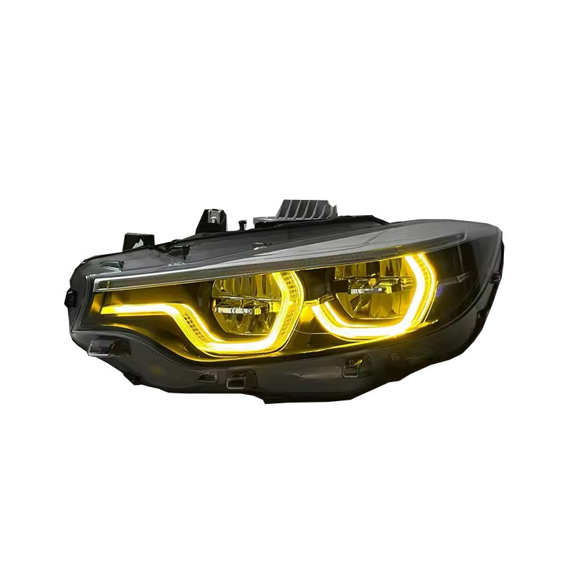 BMW V2 Ikon Style Yellow and White Switchable DRLs (LED Headlight) For F80 F82 F83 F32 F33 F36