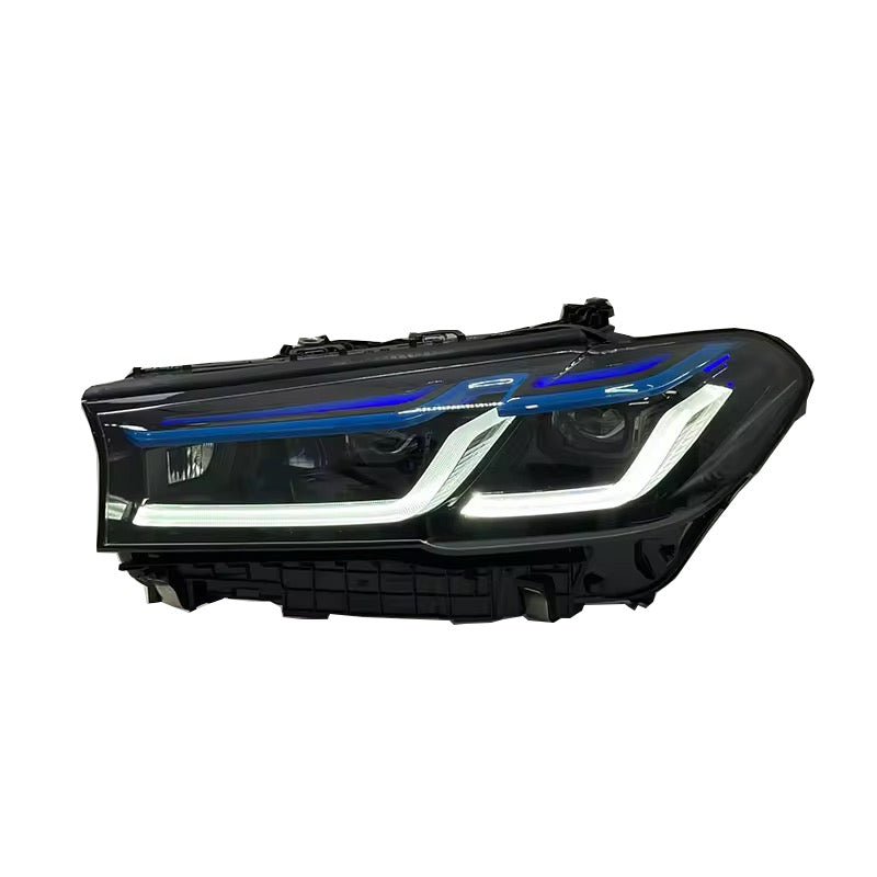 BMW G30 G38 Red Yellow and White On-The-Fly DRLS Laser Style Headlights (LCI BUMPER REQUIRED)
