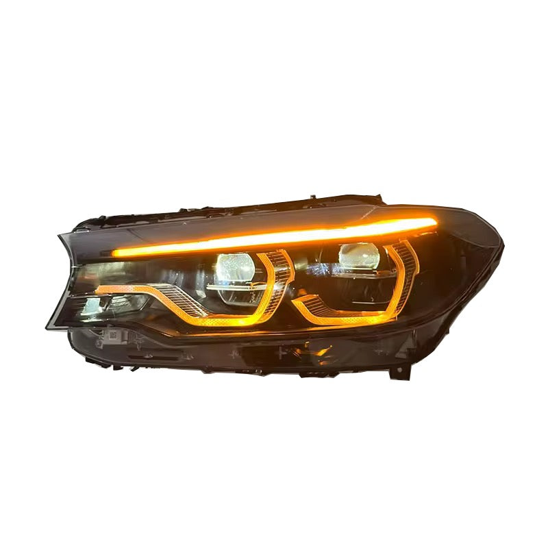 BMW G30 G38 Amber Yellow and White On-The-Fly DRLS Headlights 2018-2020