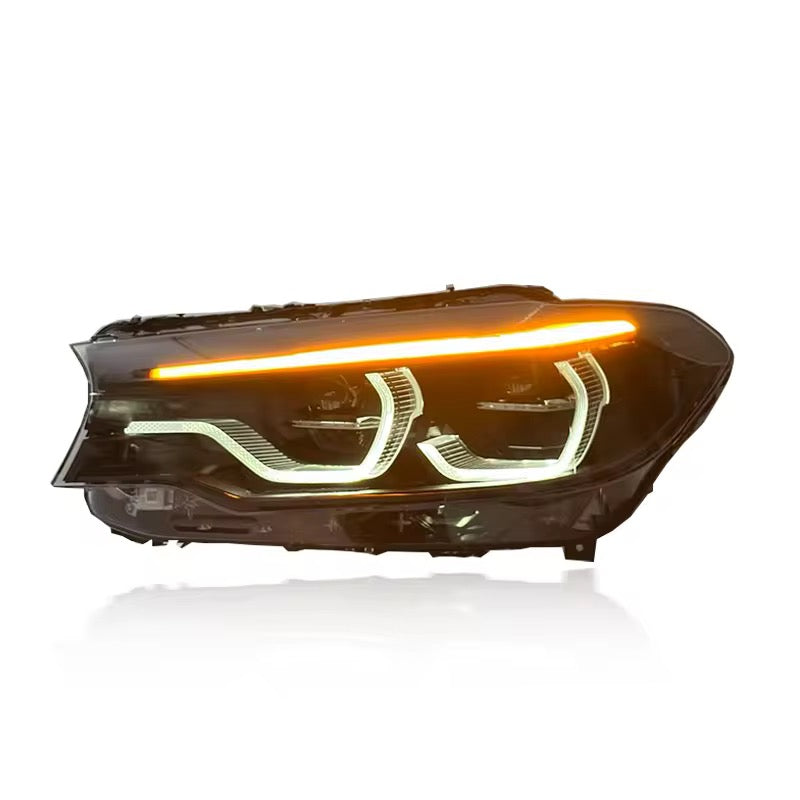 BMW G30 G38 Amber Yellow and White On-The-Fly DRLS Headlights 2018-2020