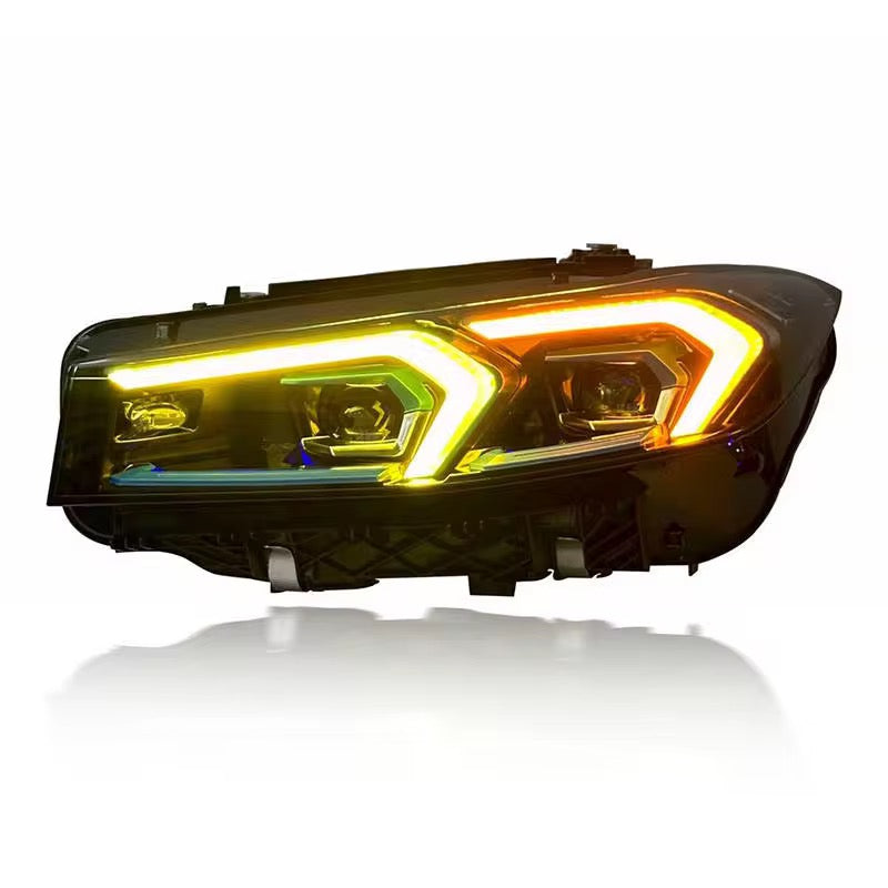 G20 G21 G28 Yellow and White On-The-Fly DRLs Laser Style Headlight For LCI 3 Series 2023-2025