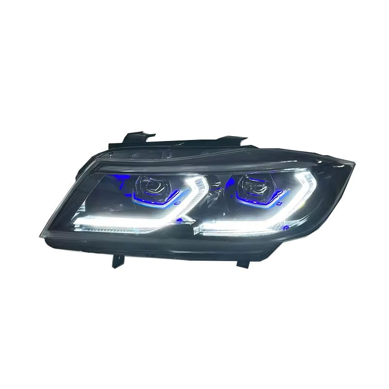 E90 E91 Yellow and White On-The-Fly DRLs G Series Style Headlight