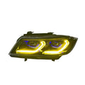 E90 E91 Yellow and White On-The-Fly DRLs G Series Style Headlight
