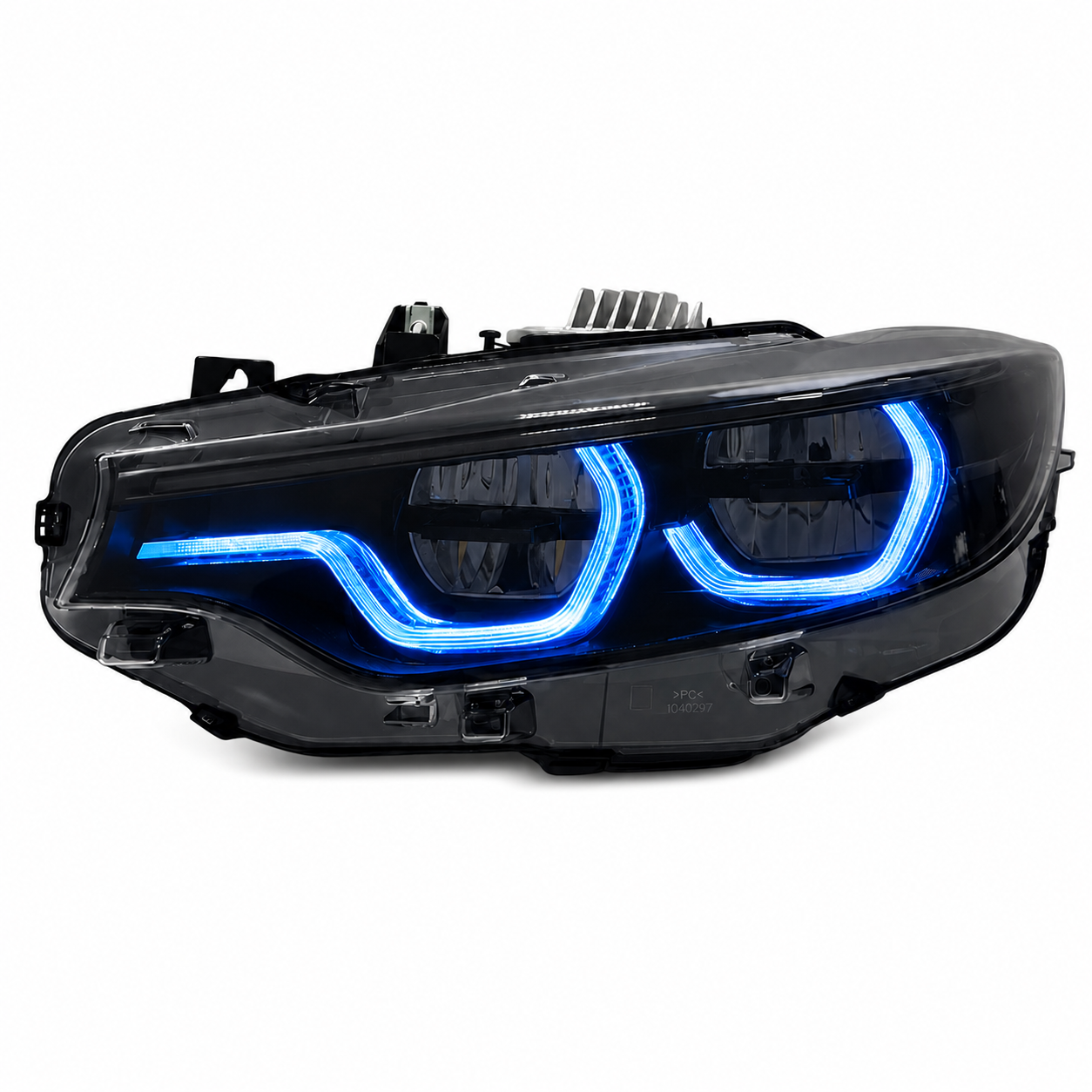 Black Shadow V3 RGB IKON Headlights (4 Series, M3 and M4) - App-Controlled RGB DRLs For M3 M4 F80 F82 F83 4 Series F32 F33 F36 (Early Bird Price)