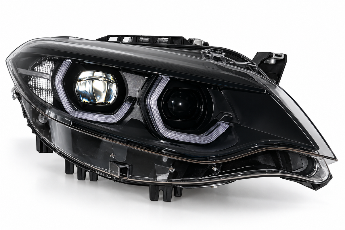 BMW F22 2 Series / F87 M2 Black Shadow V3 RGB IKON headlights – view 2